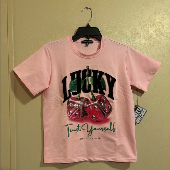 Streetz Iz Watchin Other - NWT Streetz Iz Watchin Girls' Lucky Tee sz M 12/14